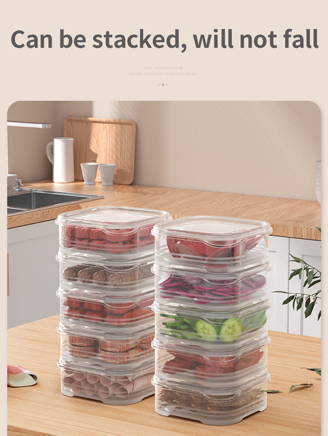 Food Storage Frozen - 冷蔵庫食品包装ボックス、食品グレードの冷蔵庫、冷凍肉収納ボックス、特別配置