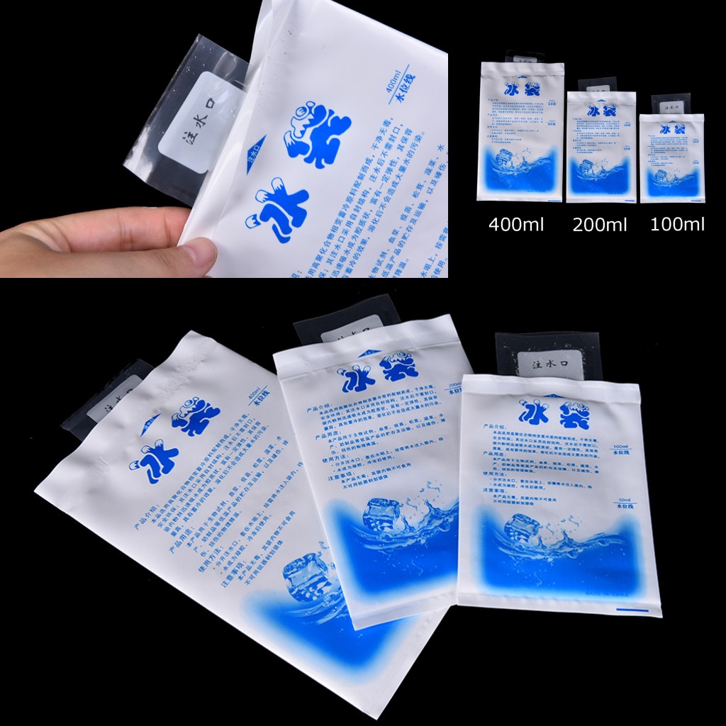 Food Storage Food Safety - 5個100/200/400ミリリットルインスタントコールドアイスパック冷却治療緊急食品収納疼痛緩和のため安全サバイバル屋外ツール