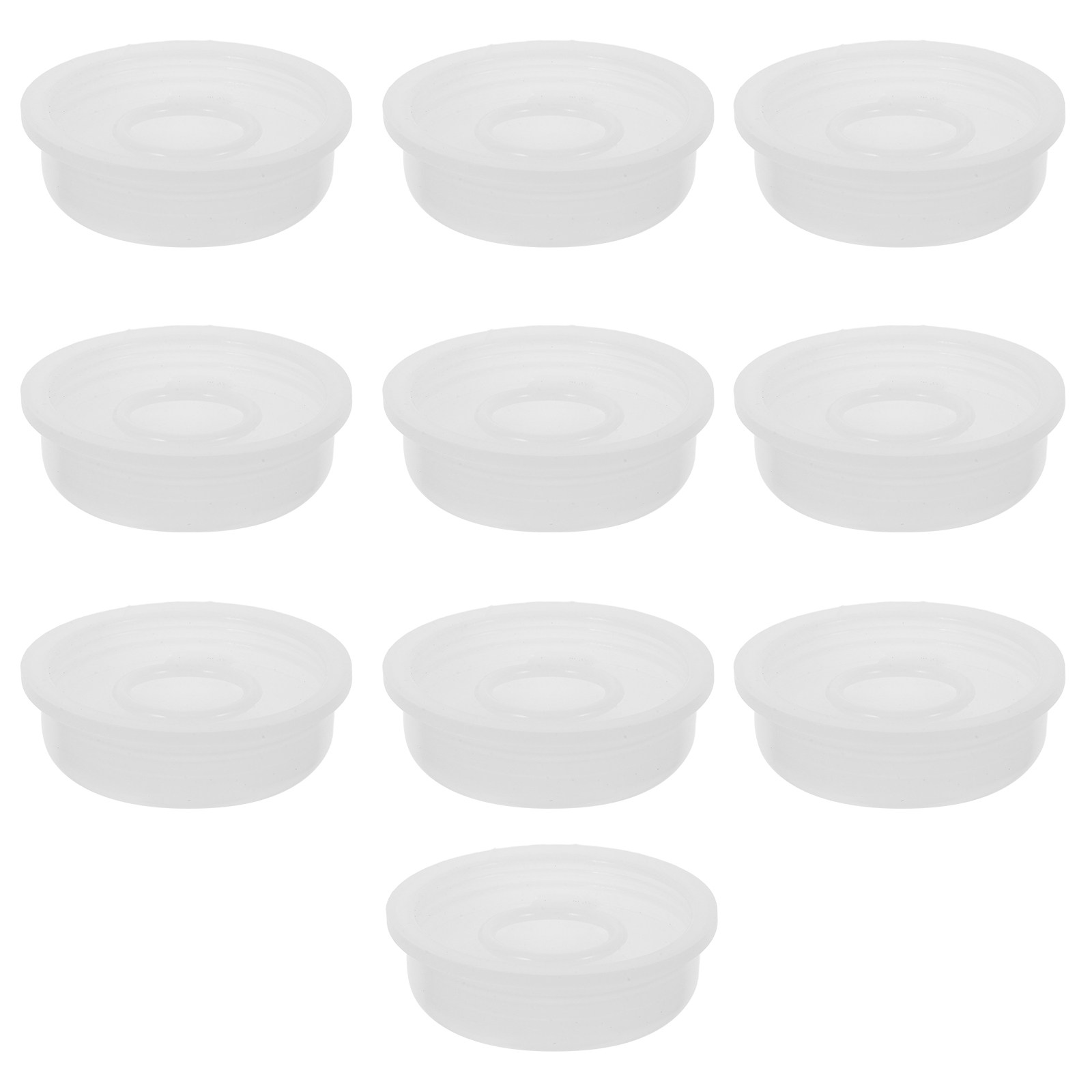 Food Storage Plastic - 10個入り プラスチック製化学薬品保管バケツ蓋 20-25L 漏れ防止スクリューシール蓋 プルリング付き 理想的な塗料、ペットフード、鶏の餌の保管に最適