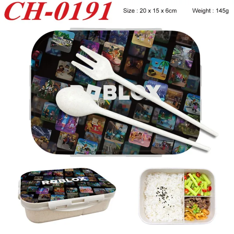 Food Storage Cabinet - Robloxの弁当箱、ゲームフィギュアプリント入りランチボックス、食品保存容器、誕生日プレゼント
