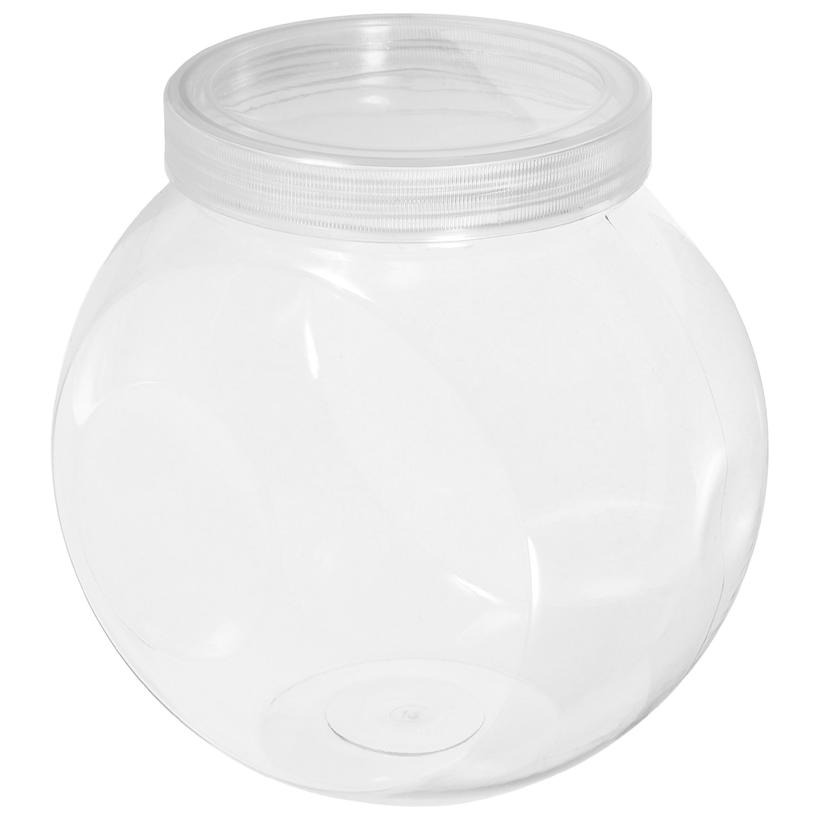 Food Storage Containers With Lids - 3個入りクリアスイーツジャー 1500ml 丸型透明キャンディ容器 密閉可能な蓋付き クッキー、お茶、スナック、乾燥食品、小物収納用