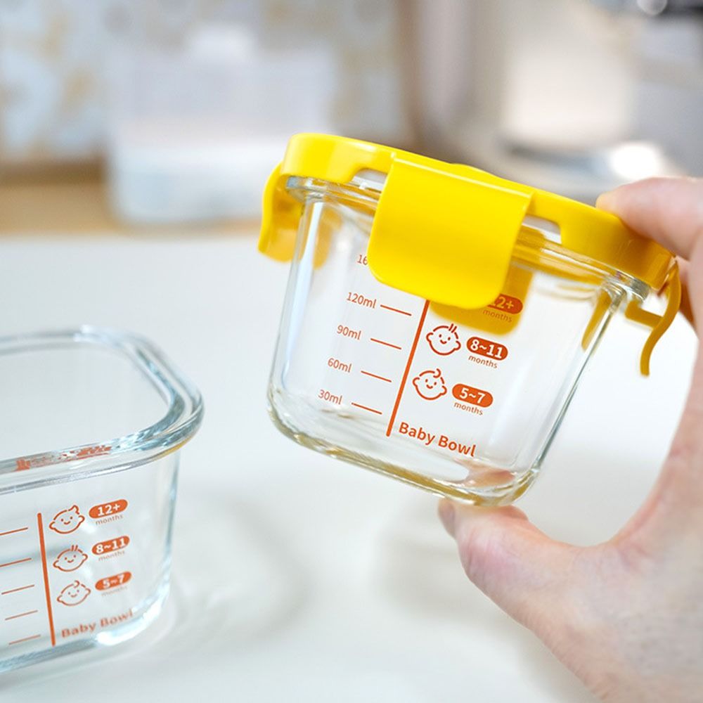 Food Storage Frozen - 新しい170ml食品保存容器、冷凍・電子レンジ対応、ベビーフード用ガラスカップ、ガラス製ベビーフード保存瓶、小さなお子様向け