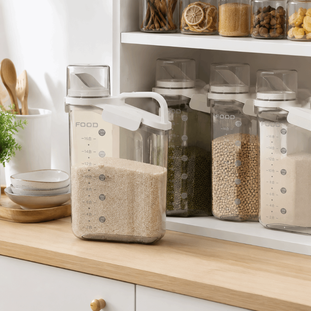 Food Storage Freeze Dried - 防湿ペットフード収納バケツ 密閉フリーズドライ保存容器 気密PP素材 透明保存瓶 スナック