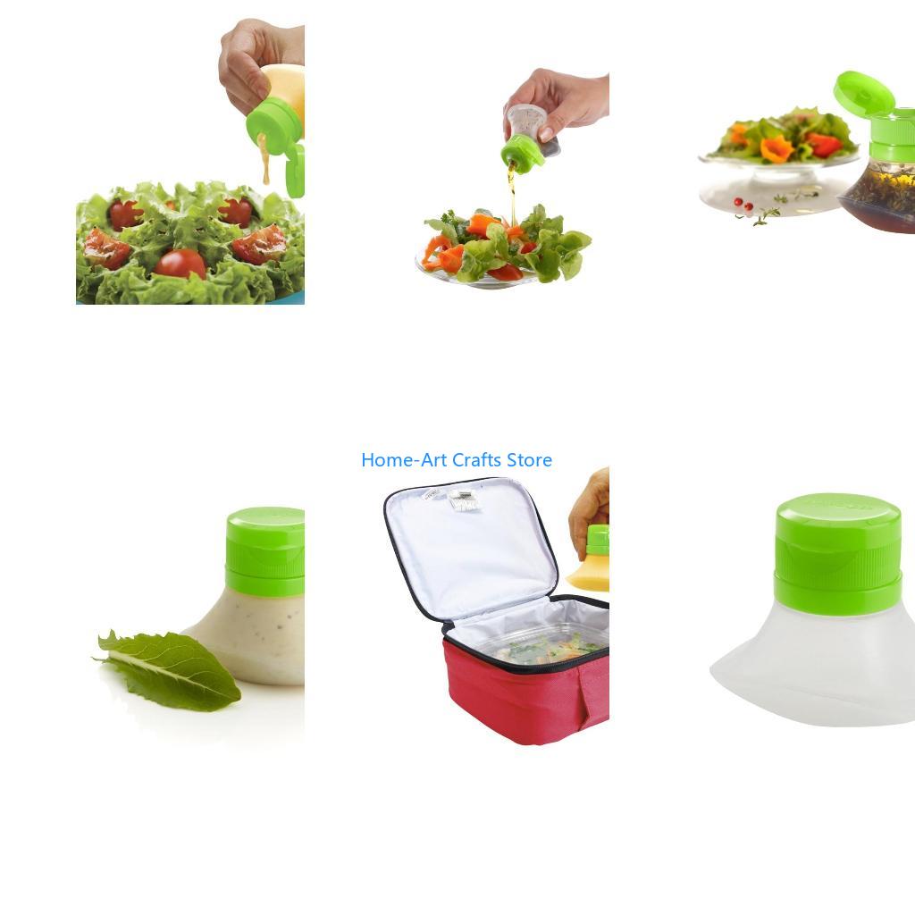 Salad Dressing Bottle - Y3NA スクイーズサラダドレッシングボトルポータブル小さなソース調味料ボックス使いやすい