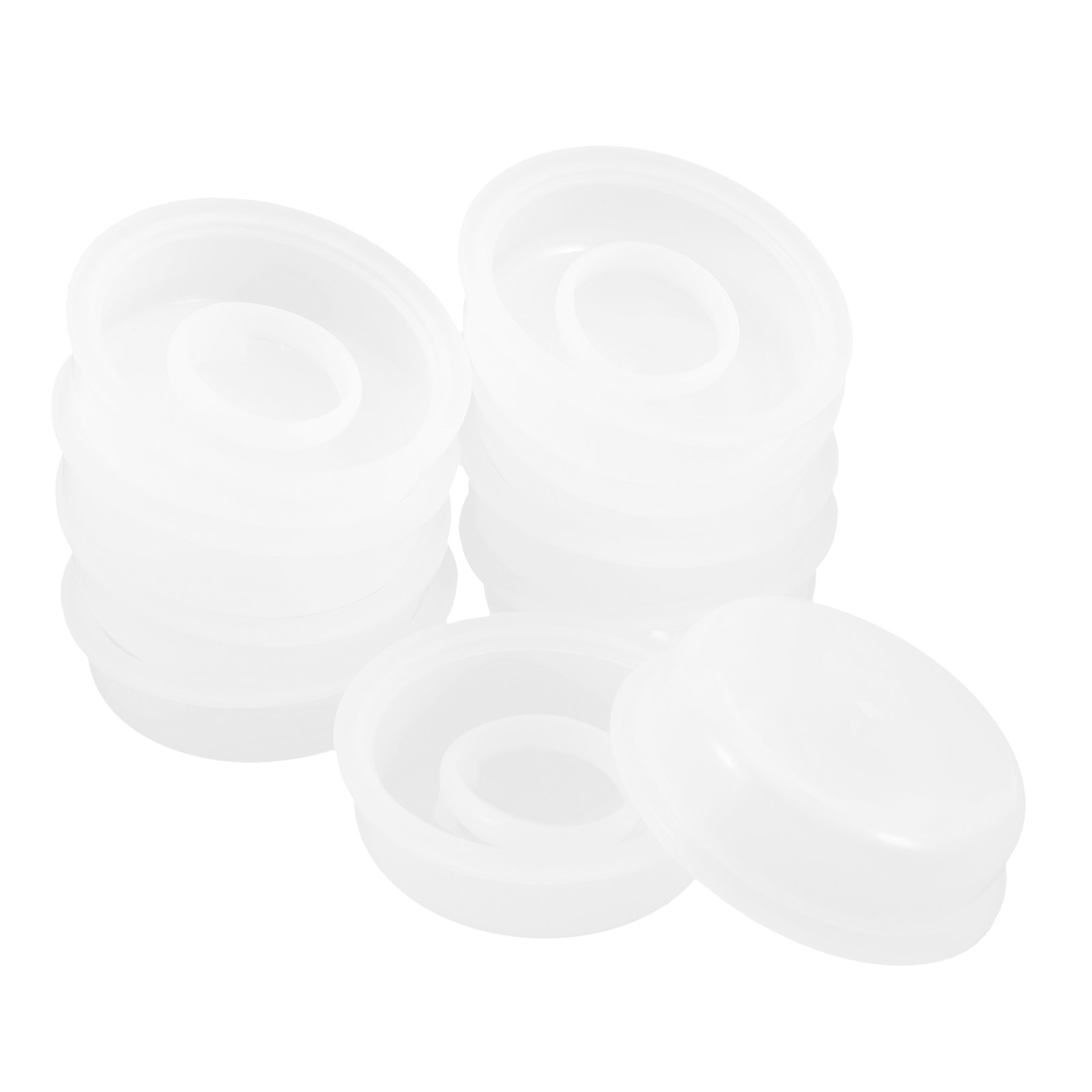 Food Storage Plastic - 10個入りプラスチック製ケミカルバケツ用蓋、プルリング付き内蓋プラグ、20-25L対応、漏れ防止スクリューシール蓋、塗料保管、ペットフード用