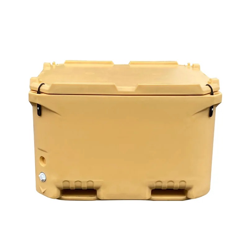 Food Storage Frozen - 1000L ロータリーモールド製PE/PU断熱クーラーボックス、漫画柄、ポータブル、冷凍肉輸送、食品保管、コールドチェーン