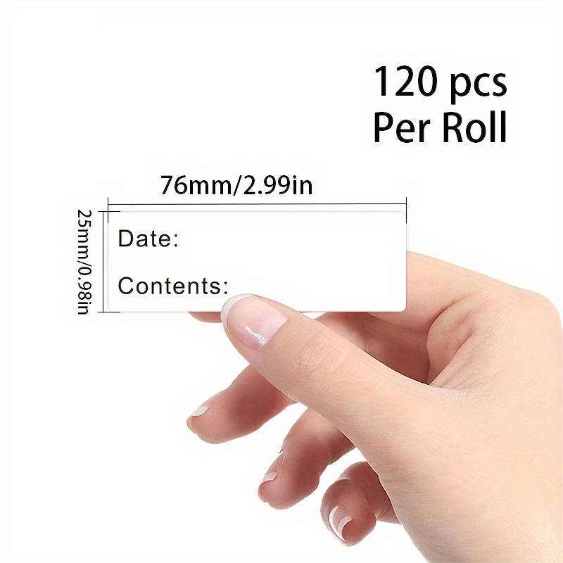 自己粘着取り外し可能な食品保存ラベル防水日付内容ラベルキッチ - Food Storage Labels のレビューと価格