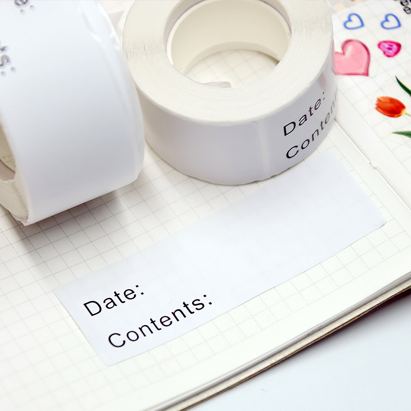 自己粘着取り外し可能な食品保存ラベル防水日付内容ラベルキッチ - Food Storage Labels のレビューと価格