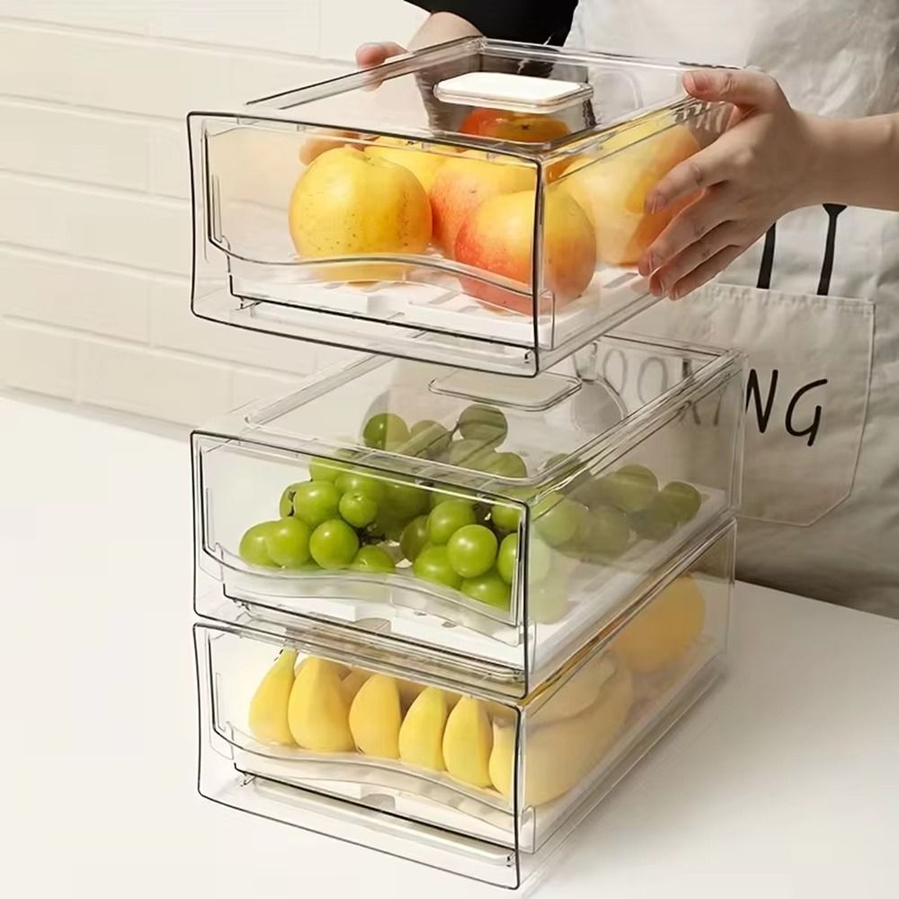 プラスチック製引き出し式鮮度保持ボックス 大容量 透明食品冷 - Food Storage Frozen のレビューと価格