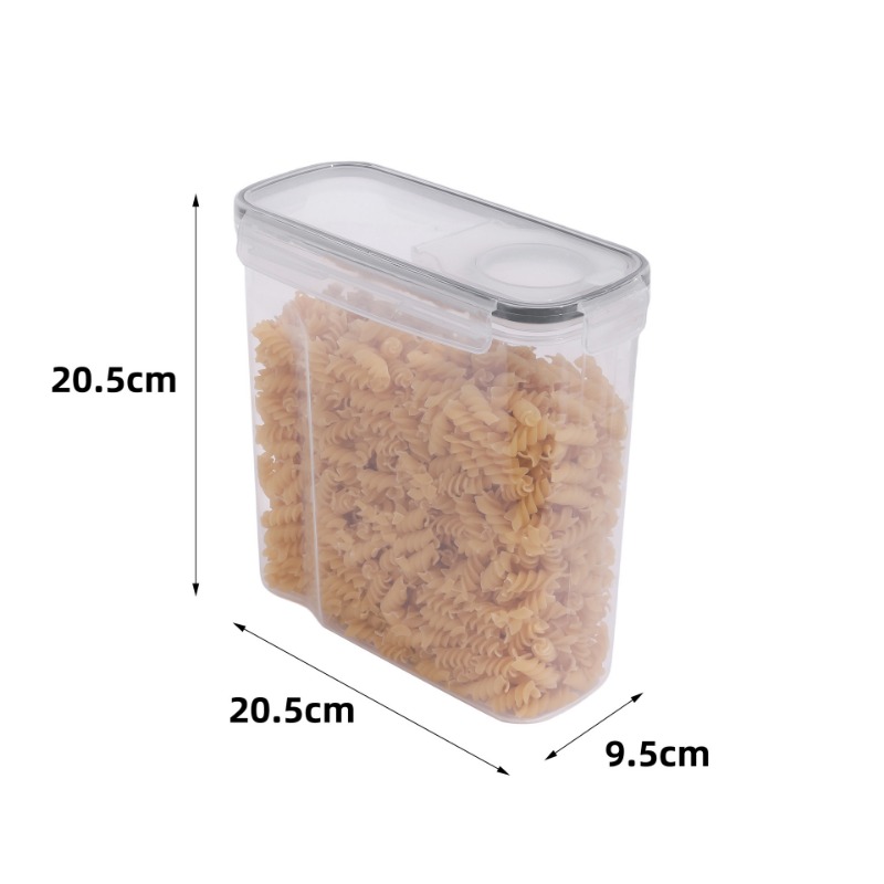 2.5L シリアル保存容器 蓋付き 1/2/4個 気密食品防 - Food Storage Labels のレビューと価格