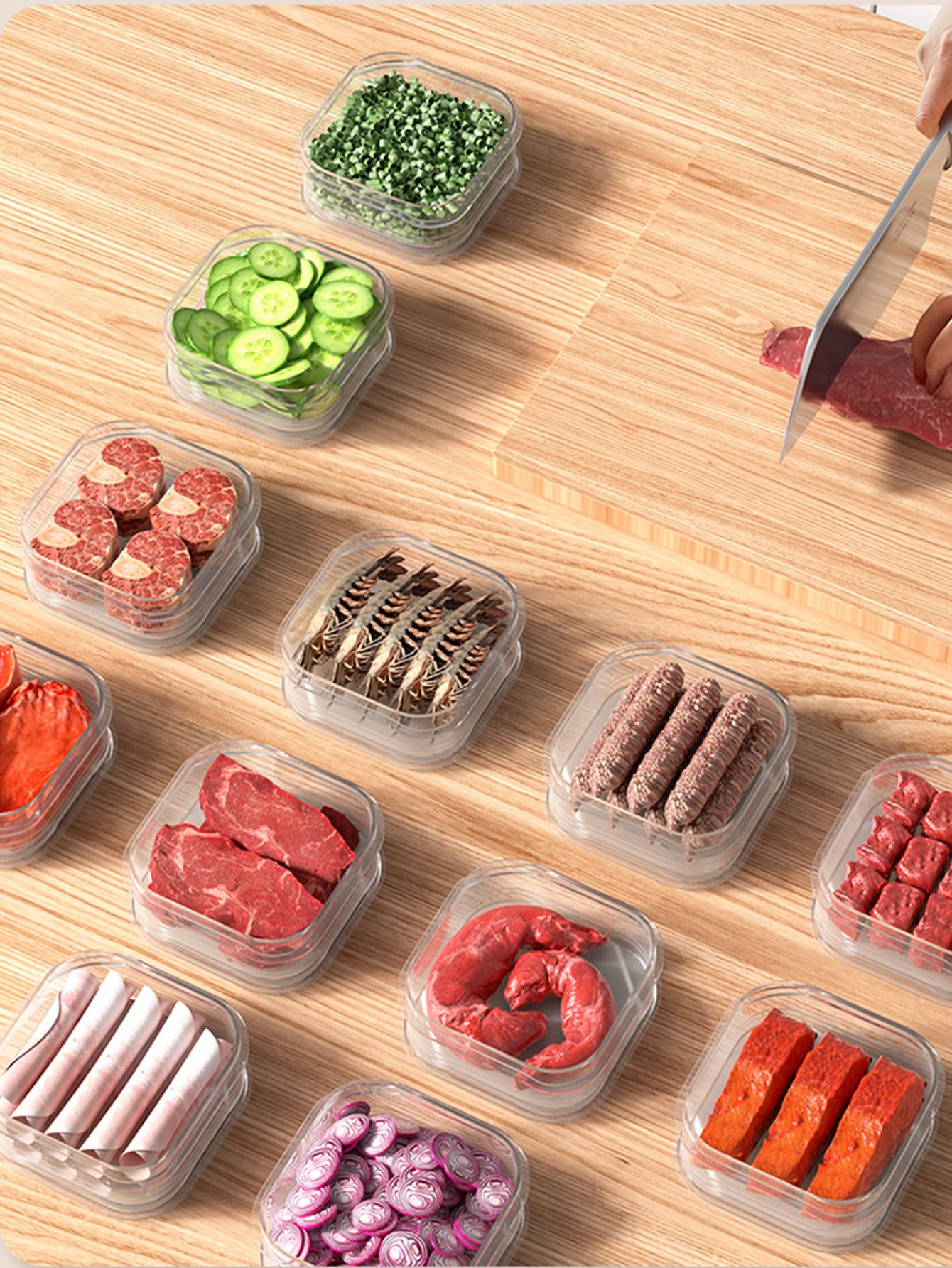 冷蔵庫食品包装ボックス、食品グレードの冷蔵庫、冷凍肉収納ボッ - Food Storage Frozen のレビューと価格