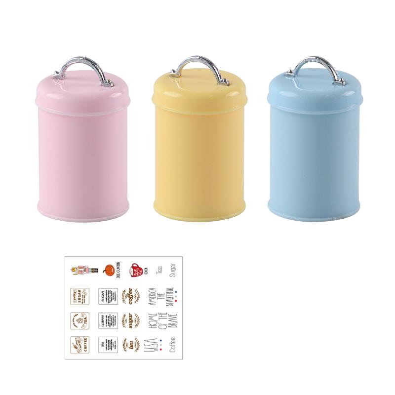 3 個ミニチュアドールハウスミニ食品/紅茶/コーヒー缶ラウン - Food Storage Plastic のレビューと価格