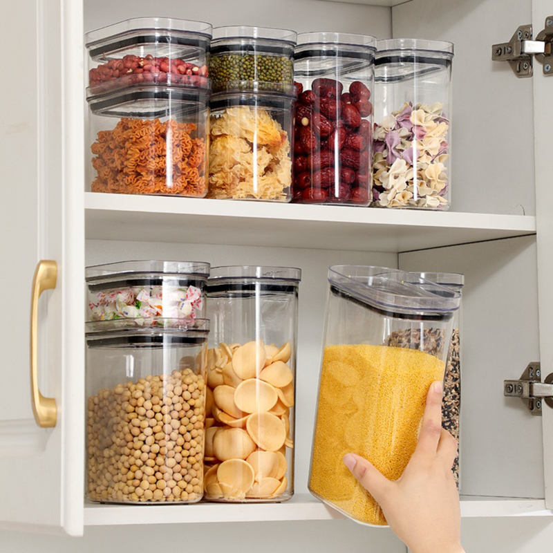 密封容器 キッチンキャビネットオーガナイザー 穀物 大豆 ナ - Food Storage In Cabinets のレビューと価格