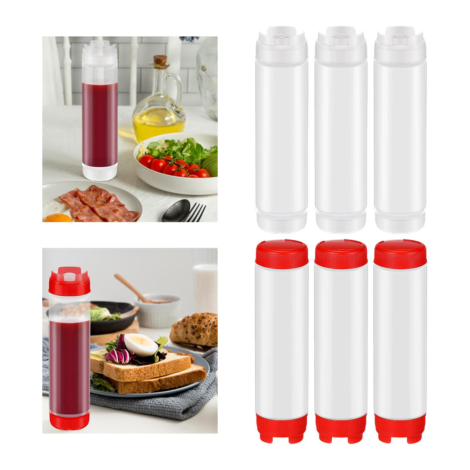 3個入り調味料スクイーズボトル、空のシロップ・ドレッシングボ - Salad Dressing Bottle のレビューと価格