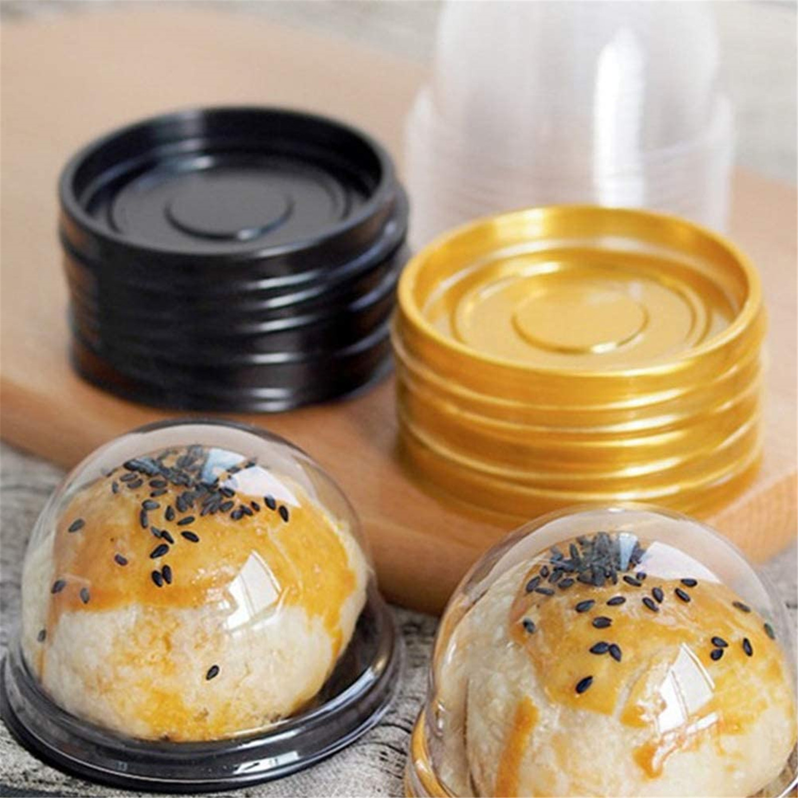 ケーキボックスコンテナホルダー丸型プラスチック透明ドーム50 - Egg Storage Holder のレビューと価格
