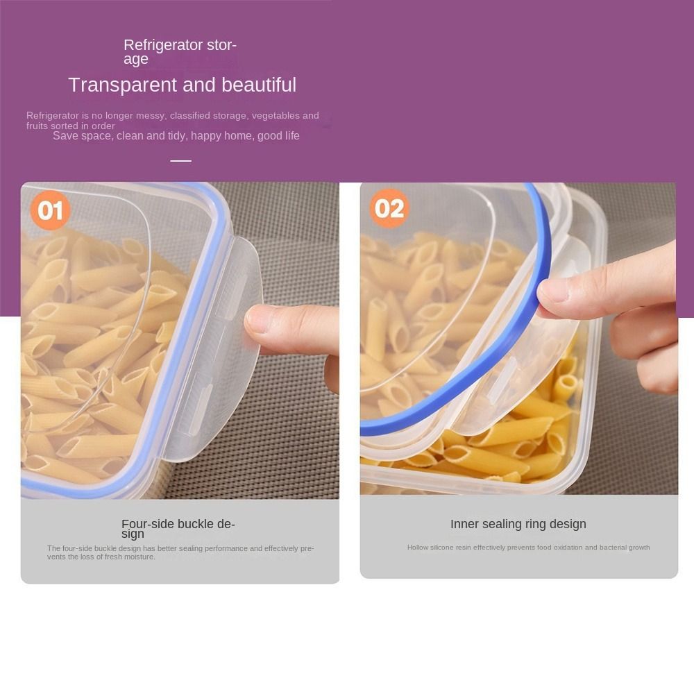 食品容器 積み重ね可能な電子レンジ加熱弁当箱 密閉された長方 - Food Storage With Colander のレビューと価格