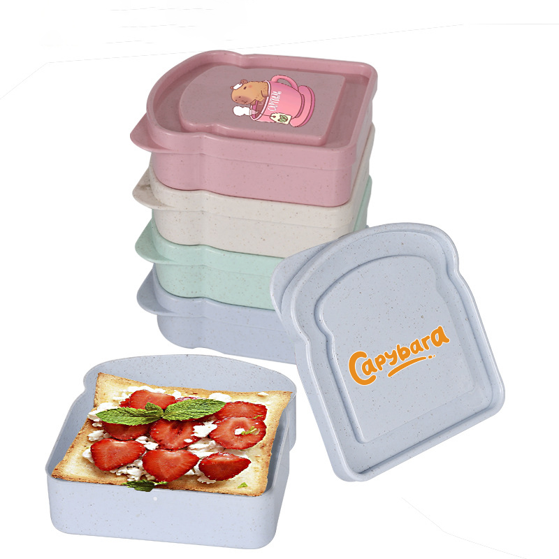 カピバラサンドイッチ食品保存ケースコンテナサラダフルーツスナ - Food Storage Containers With Lids のレビューと価格