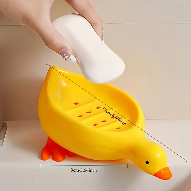 アヒル型ソープディッシュ-かわいい自動排水ソープホルダー、シ - Food Storage Organiser のレビューと価格