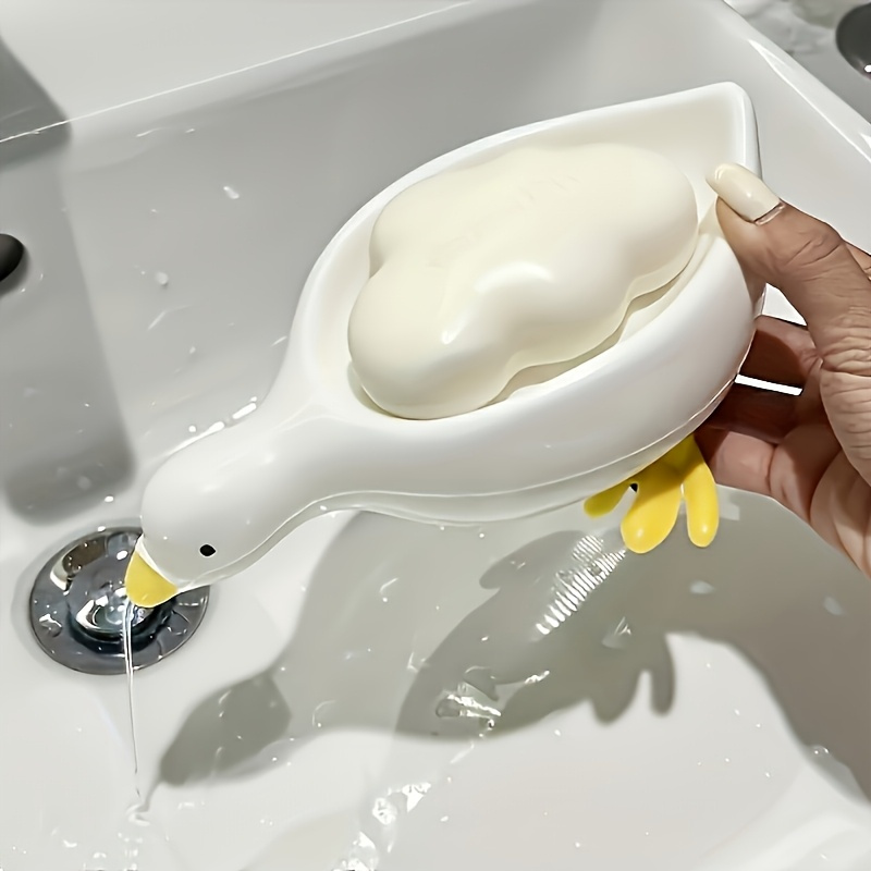 アヒル型ソープディッシュ-かわいい自動排水ソープホルダー、シ - Food Storage Organiser のレビューと価格