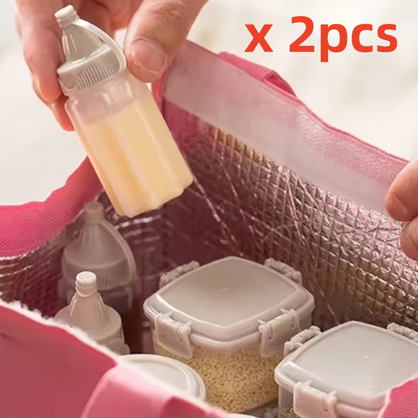 2 個ミニソーススクイーズボトルプラスチック調味料ボックスジ - Salad Dressing Bottle のレビューと価格