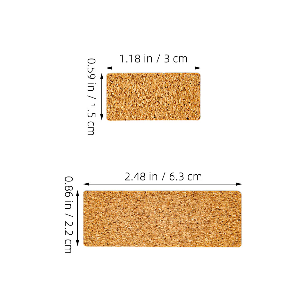 2枚入り 書き込み可能なソフトコルク紙ラベルステッカー 自己 - Food Storage Labels のレビューと価格