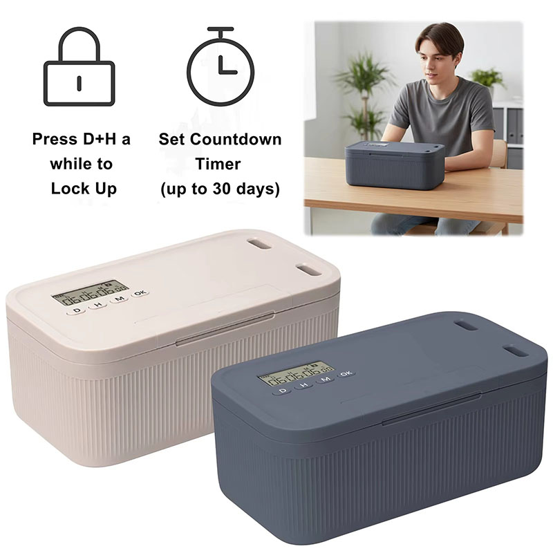 タイマー付きロックボックス 電話ロッカー タイムロック収納ボ - Food Storage Food Safety のレビューと価格
