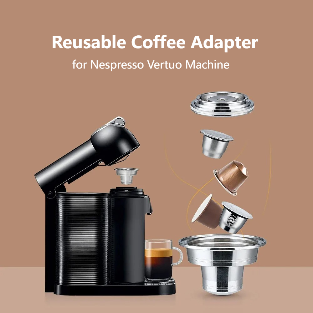 カプセルコンバーターフィルター 再利用可能なコーヒーポッドア - Delonghi Espresso Magnifica のレビューと価格