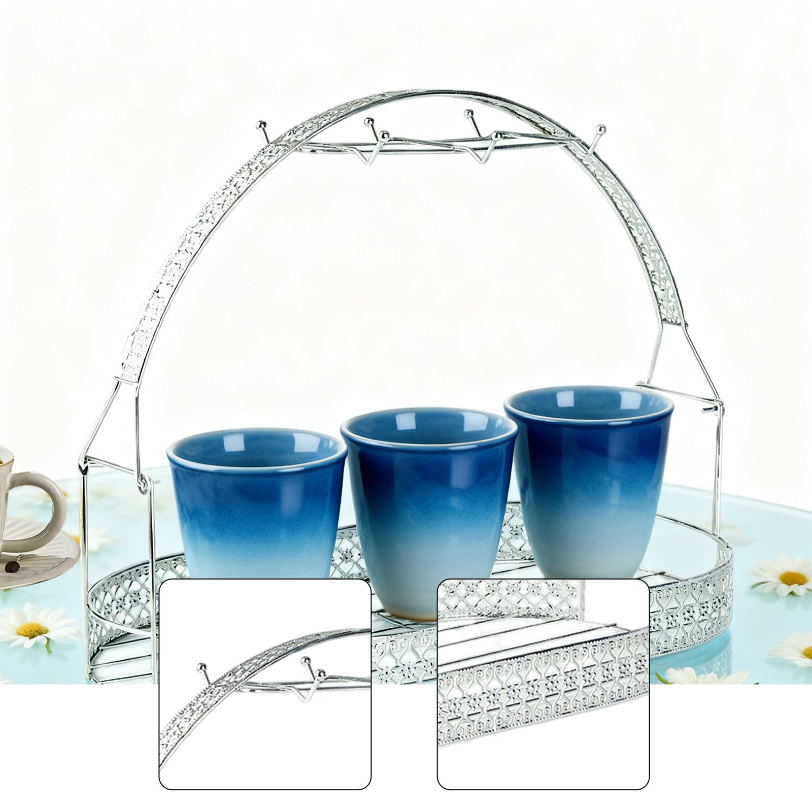 クリエイティブなマグラック、コーヒーカップホルダー、ティーセ - Food Storage Organiser のレビューと価格