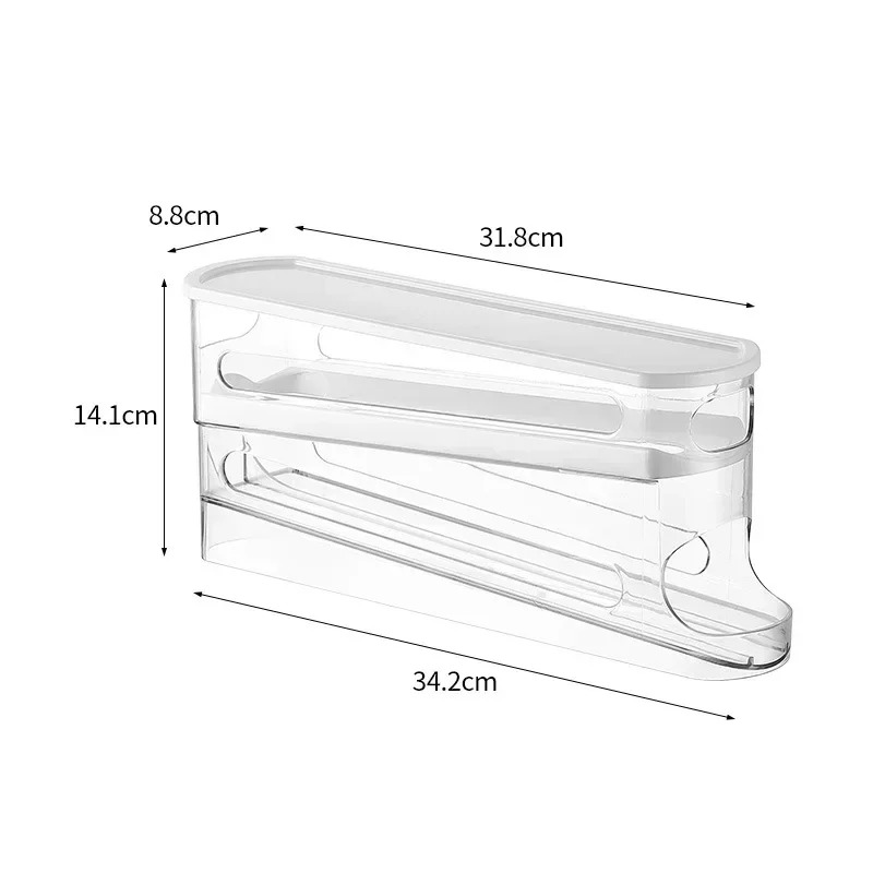 二層式冷蔵庫卵収納ボックス自動回転卵ホルダーラックはしご型冷 - Egg Storage Holder のレビューと価格