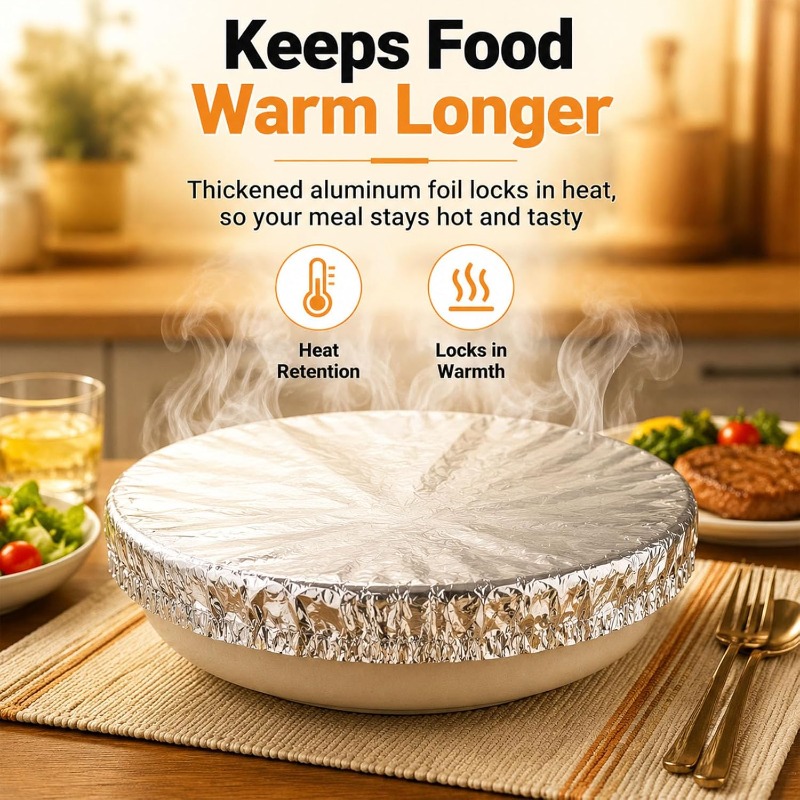 アルミホイル断熱カバー使い捨て食品カバーホイルフィルム鮮度保 - Food Storage With Colander のレビューと価格