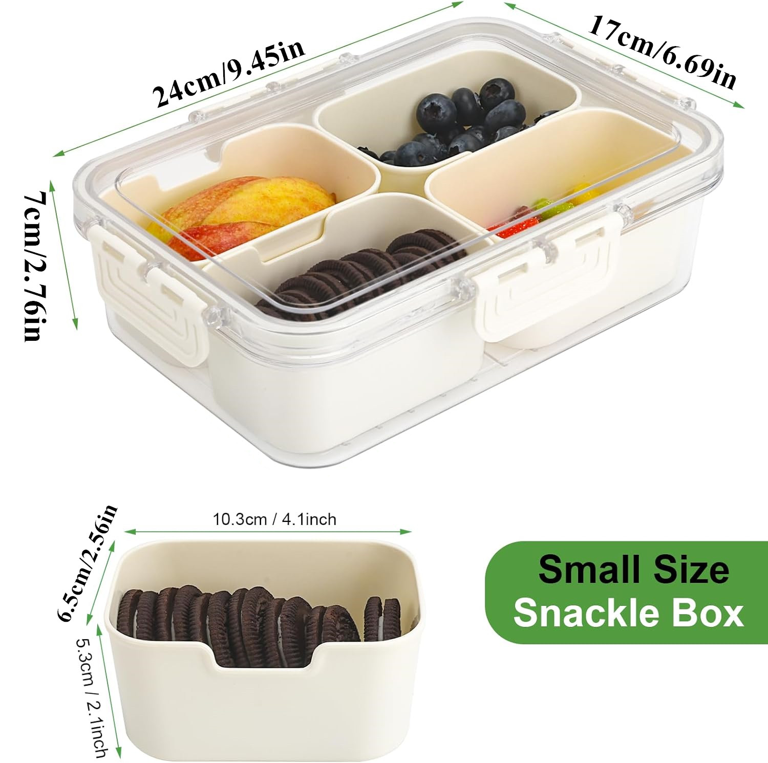 ポータブル食品保存箱、スナック収納ボックス、蓋付き4つのコン - Food Storage Containers With Lids のレビューと価格
