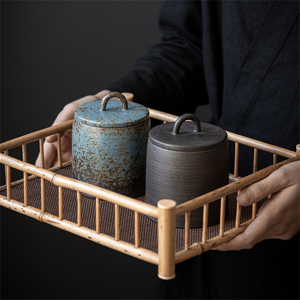 セラミック茶筒密封瓶小さな茶箱ポータブル茶缶貯蔵タンクキャン - Food Storage Organiser のレビューと価格