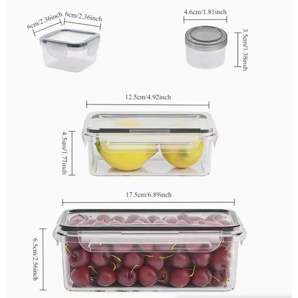 4個セット 透明食品保存容器 スナップ蓋付き、果物、野菜、パ - Food Storage With Colander のレビューと価格