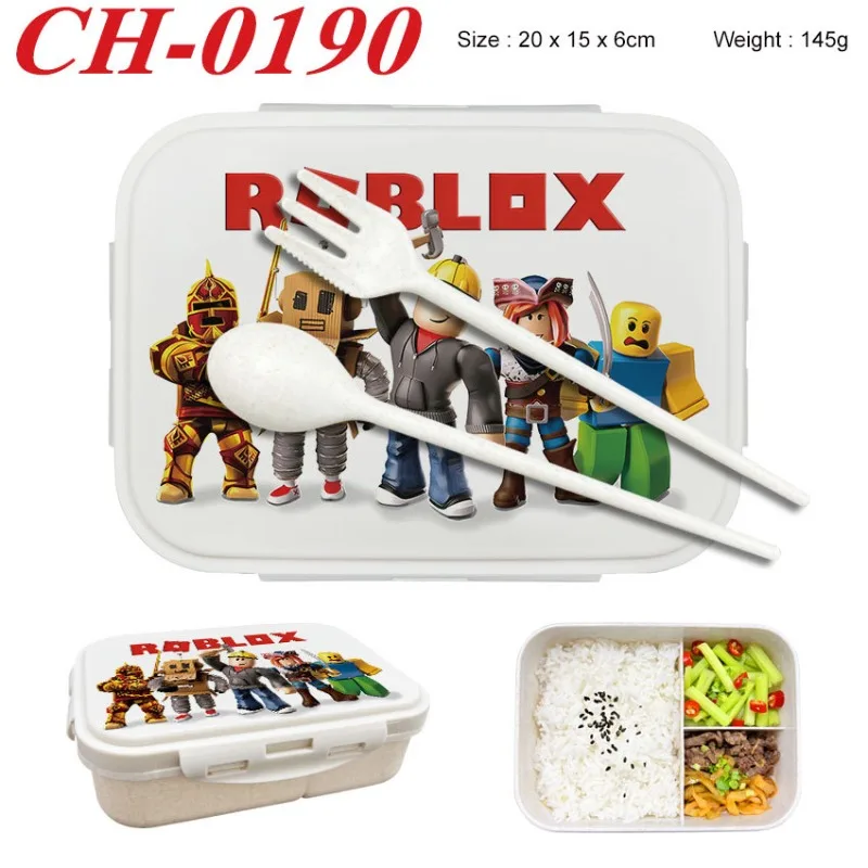 Robloxの弁当箱、ゲームフィギュアプリント入りランチボッ - Food Storage Cabinet のレビューと価格