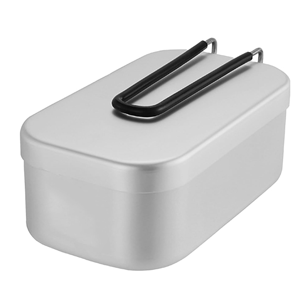 800 ミリリットルアルミ弁当箱屋外キャンプ調理器具食器折り - Food Storage Aluminum のレビューと価格