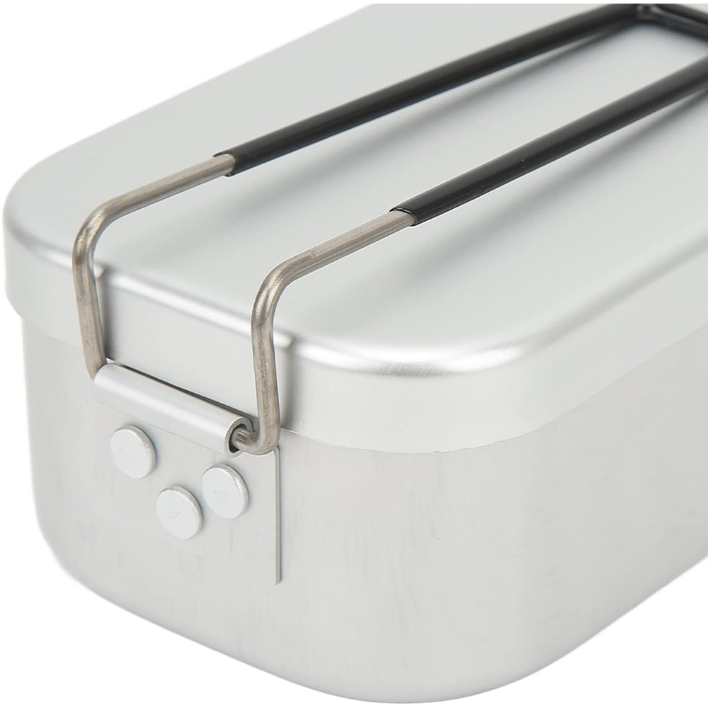 800 ミリリットルアルミ弁当箱屋外キャンプ調理器具食器折り - Food Storage Aluminum のレビューと価格