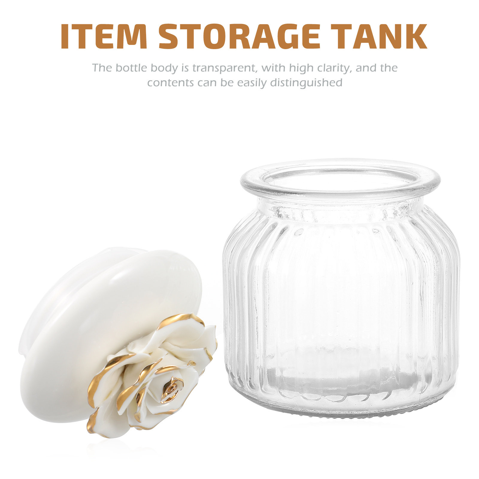 透明ガラス保存容器 セラミック蓋 密閉型 キッチン食品保存容 - Food Storage Jar Glass のレビューと価格