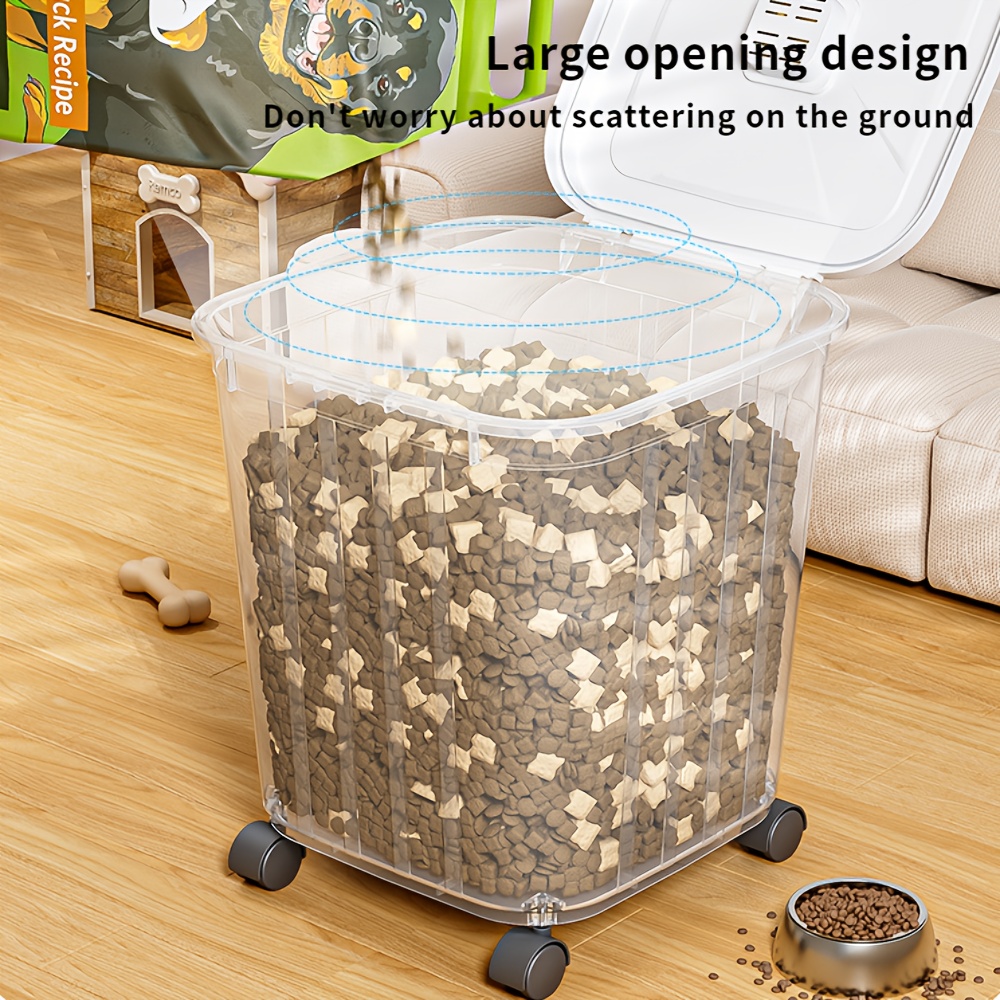 1 X 15kg 大容量ペットフード収納ビン; 安全ロック蓋 - Food Storage Food Safety のレビューと価格