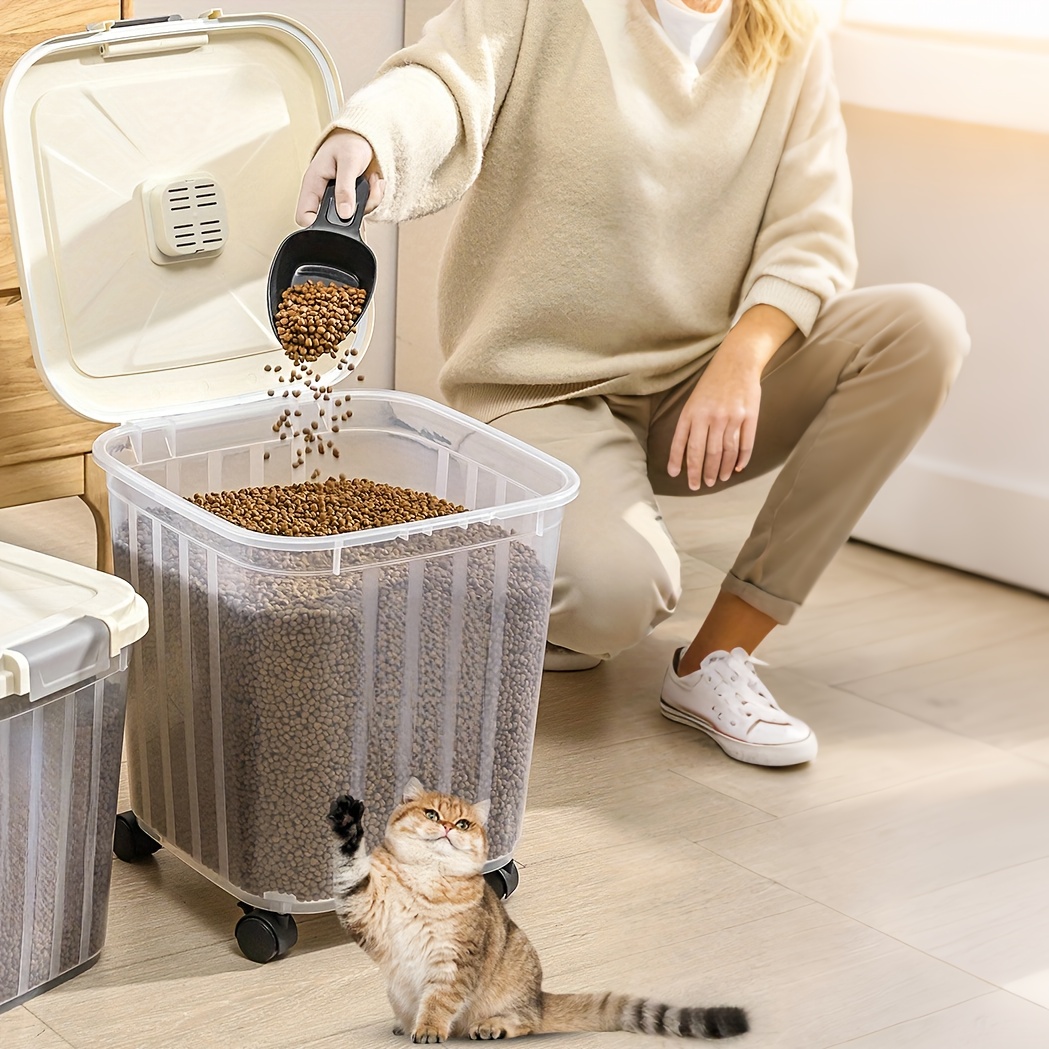 1 X 15kg 大容量ペットフード収納ビン; 安全ロック蓋 - Food Storage Food Safety のレビューと価格