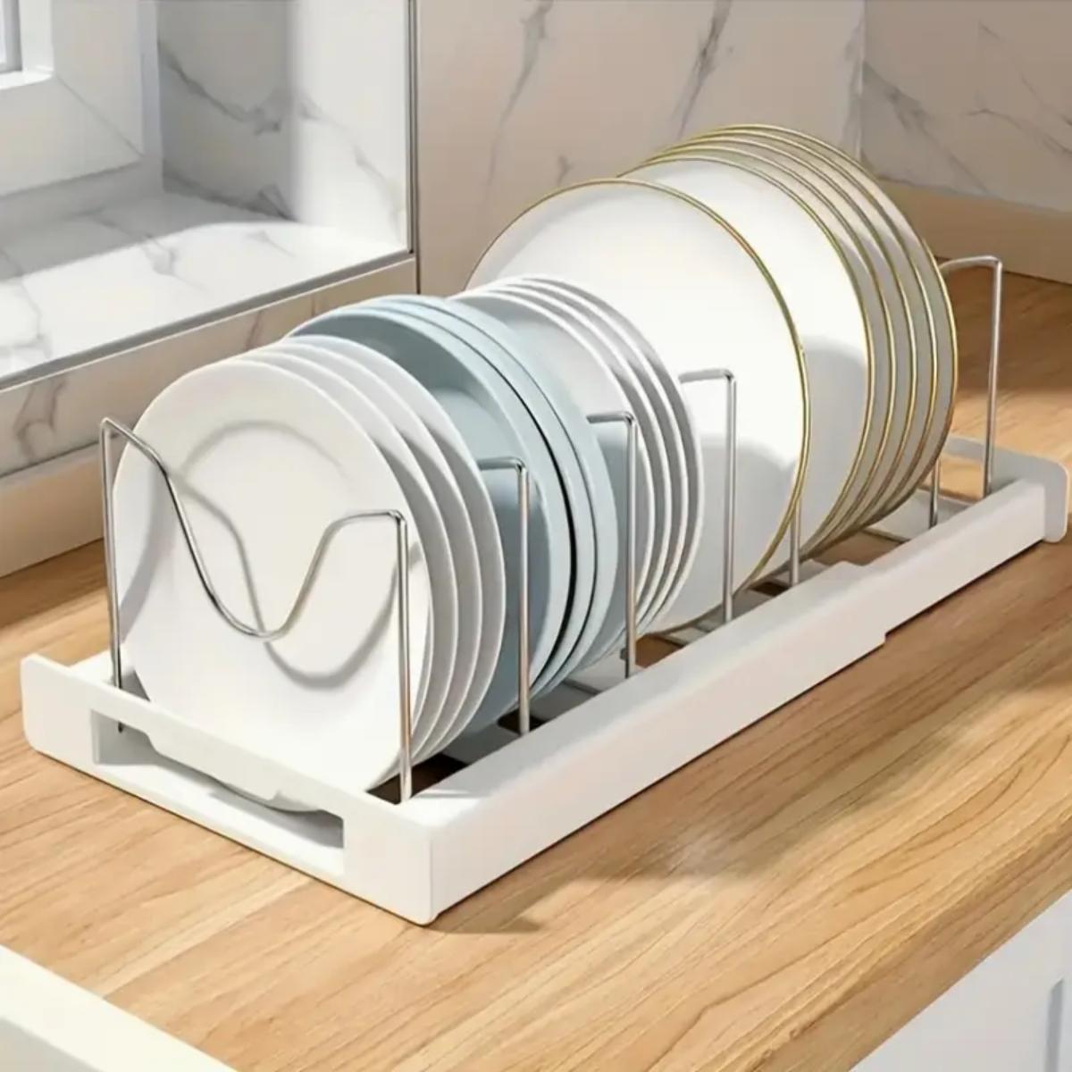 拡張可能なキッチンポットパンオーガナイザー、キャビネット下用 - Food Storage With Colander のレビューと価格