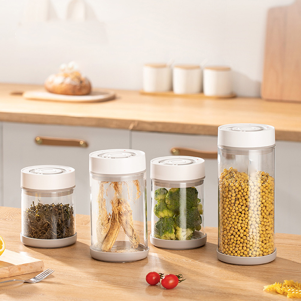 キッチン防湿ガラスコーヒー豆ジャー自動インテリジェント真空保 - Food Storage Jar Glass のレビューと価格