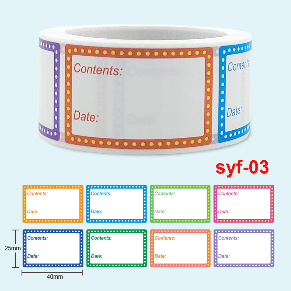安全な日付食品カタログ保管自己粘着ラベルステッカーキッチン冷 - Food Storage Labels のレビューと価格