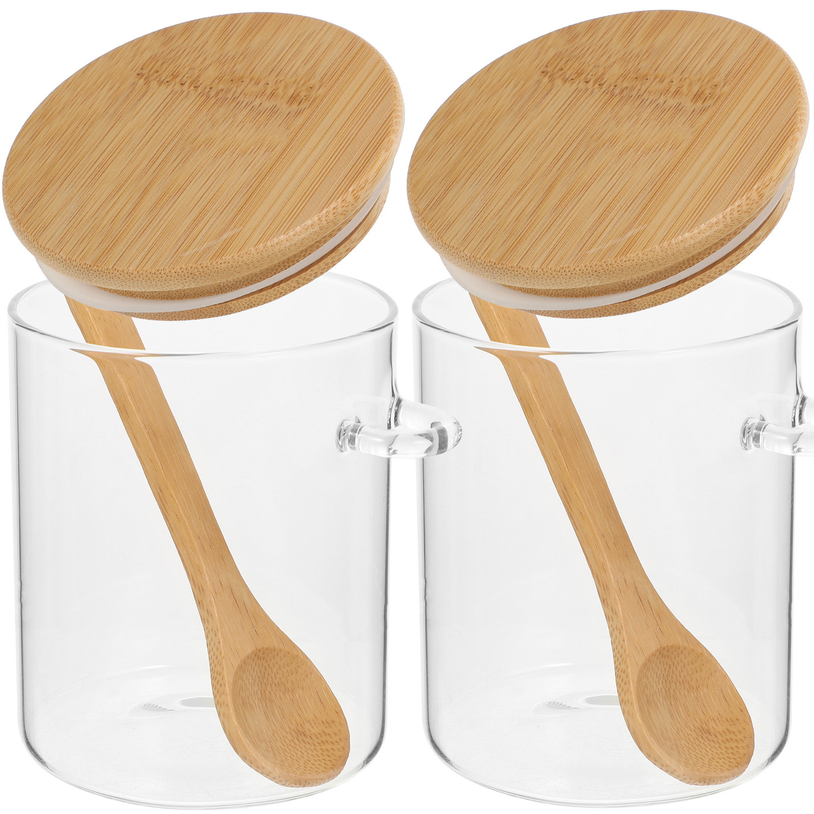 2個入り小麦粉砂糖保存容器透明食品瓶キッチンジャーガラス茶瓶 - Food Storage Jar Glass のレビューと価格