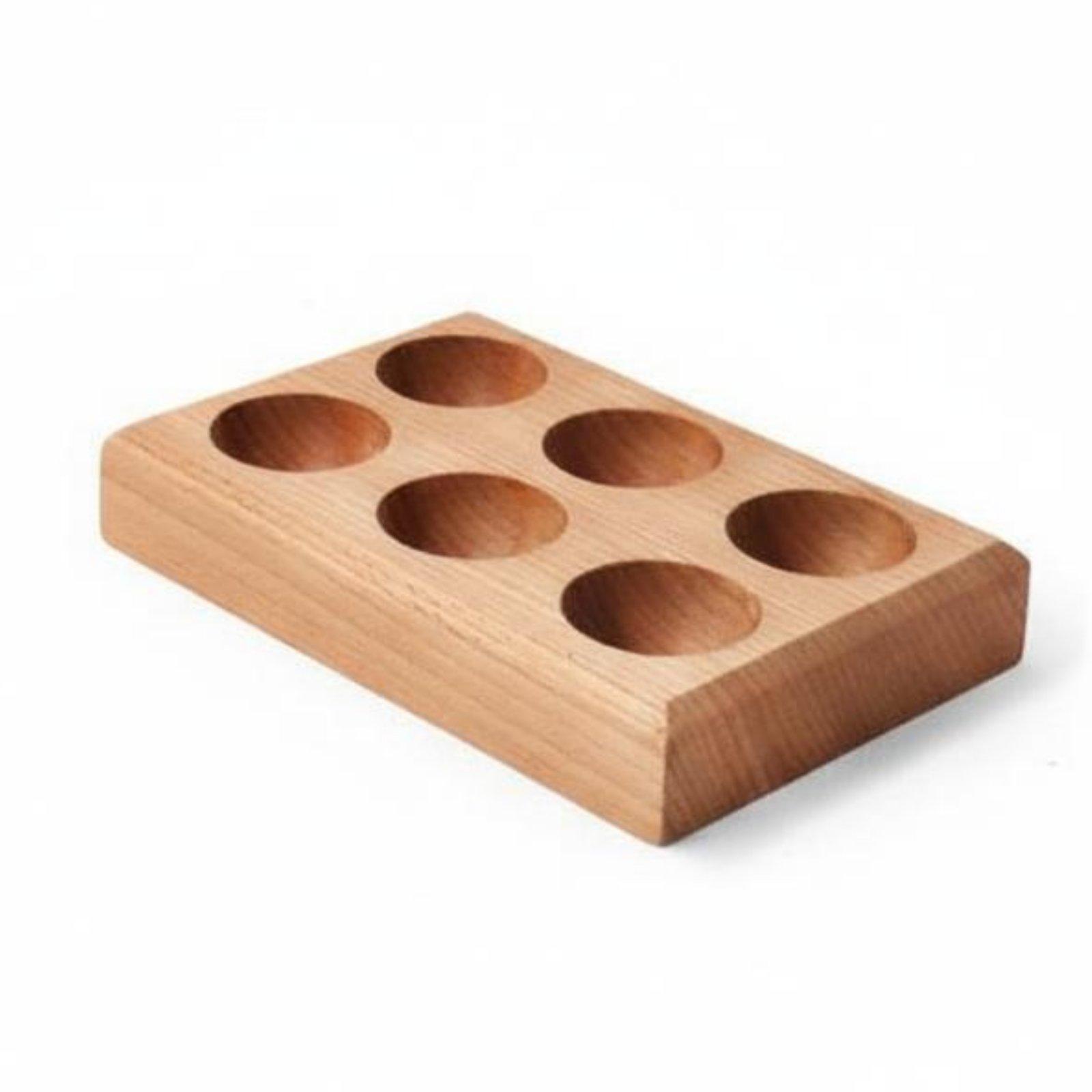 ブナ材のエッグトレイ、深いスロット付きオーガナイザー、キッチ - Egg Storage Holder のレビューと価格