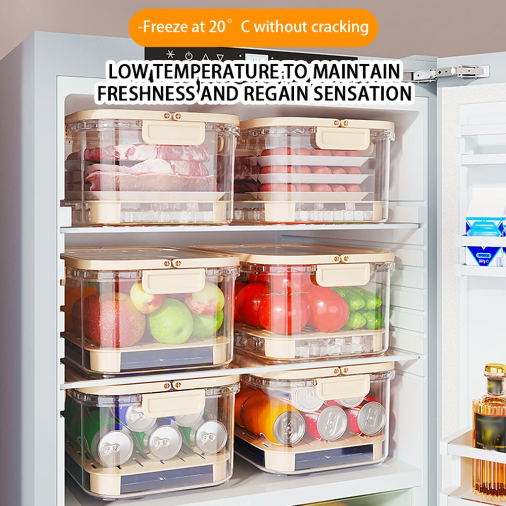 ポータブル食品保存容器 大容量 気密鮮度ボックス 排水プレー - Food Storage Jars Plastic のレビューと価格