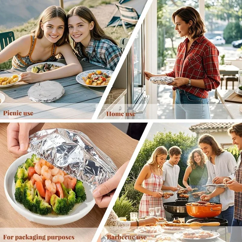 10/20 個アルミ箔カバー耐熱断熱蓋ボウルプレート用食品を - Food Storage To Keep Warm のレビューと価格