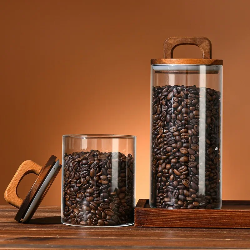 透明なガラス瓶 竹蓋付き 密封キャニスター 食品保存容器 ル - Food Storage Jar Glass のレビューと価格