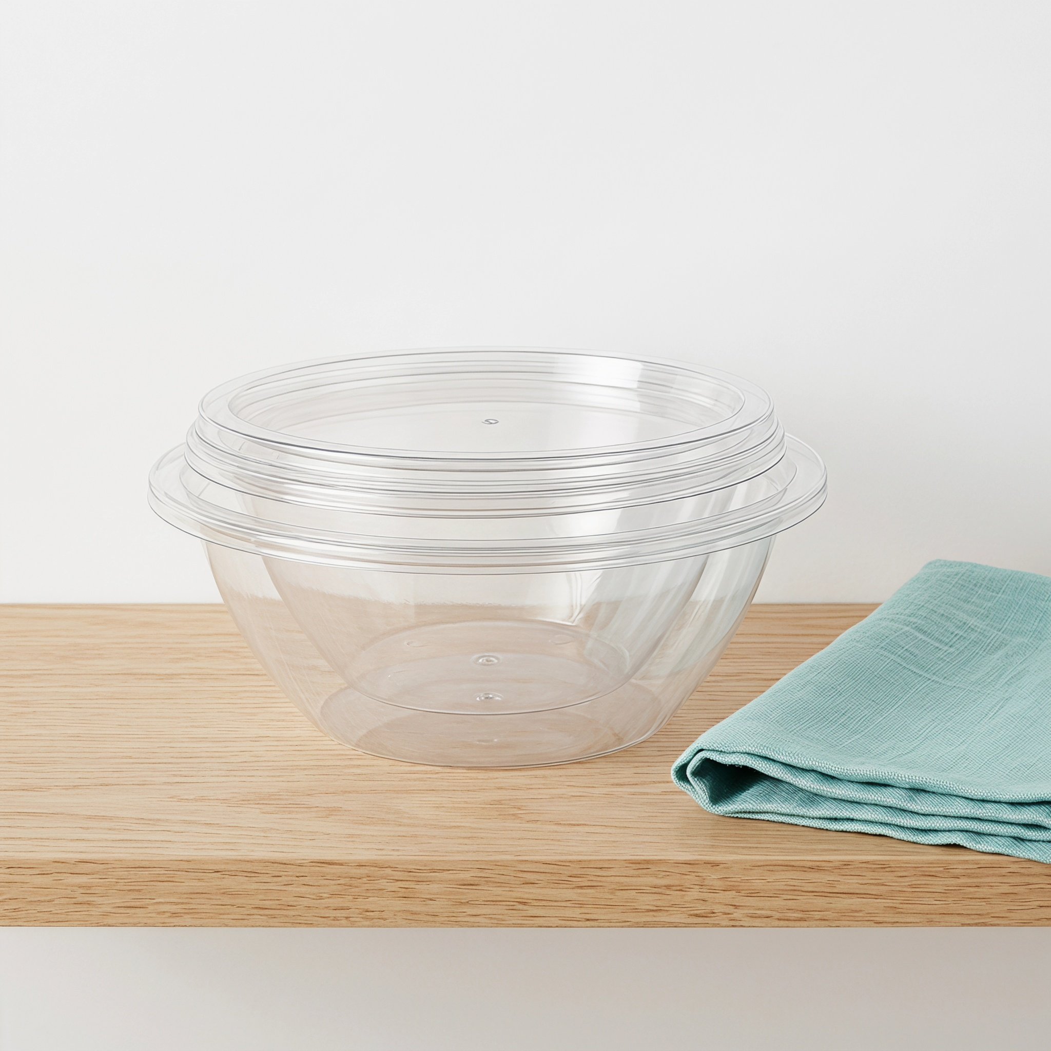 2個セット 透明サラダミキシングボウル プラスチック製ネステ - Food Storage Containers With Lids のレビューと価格
