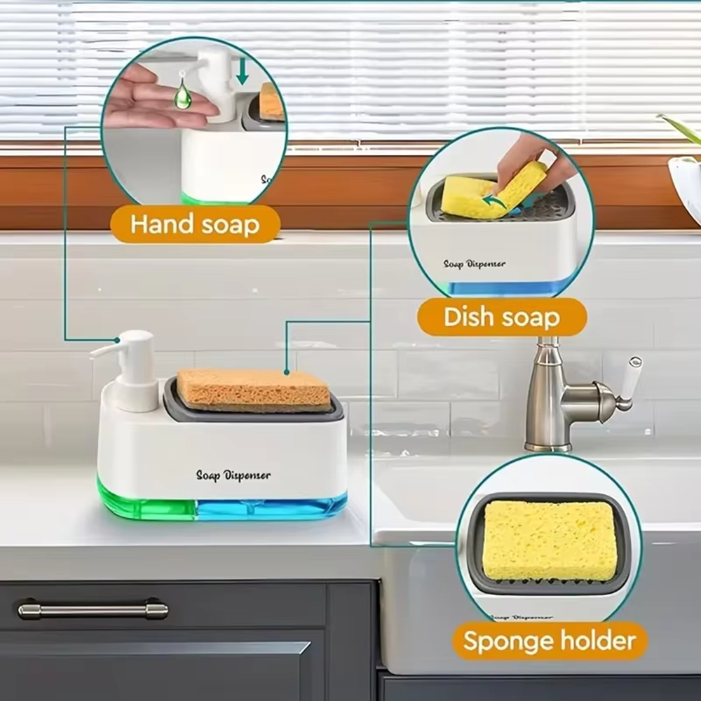3-in-1 ハンド＆ディッシュソープディスペンサーセット（ - Food Storage Organiser のレビューと価格