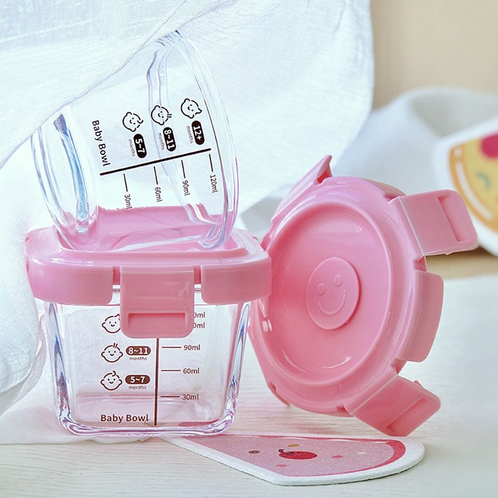 小さな石、ベビーカップ、電子レンジ対応、冷凍用のガラス食品収 - Food Storage Frozen のレビューと価格